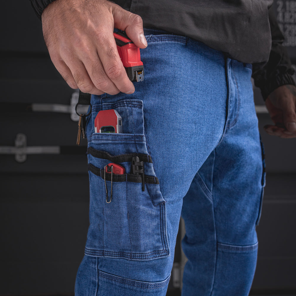 
                  
                    FX-1 Slim Work Jeans Stonewashed Blue
                  
                