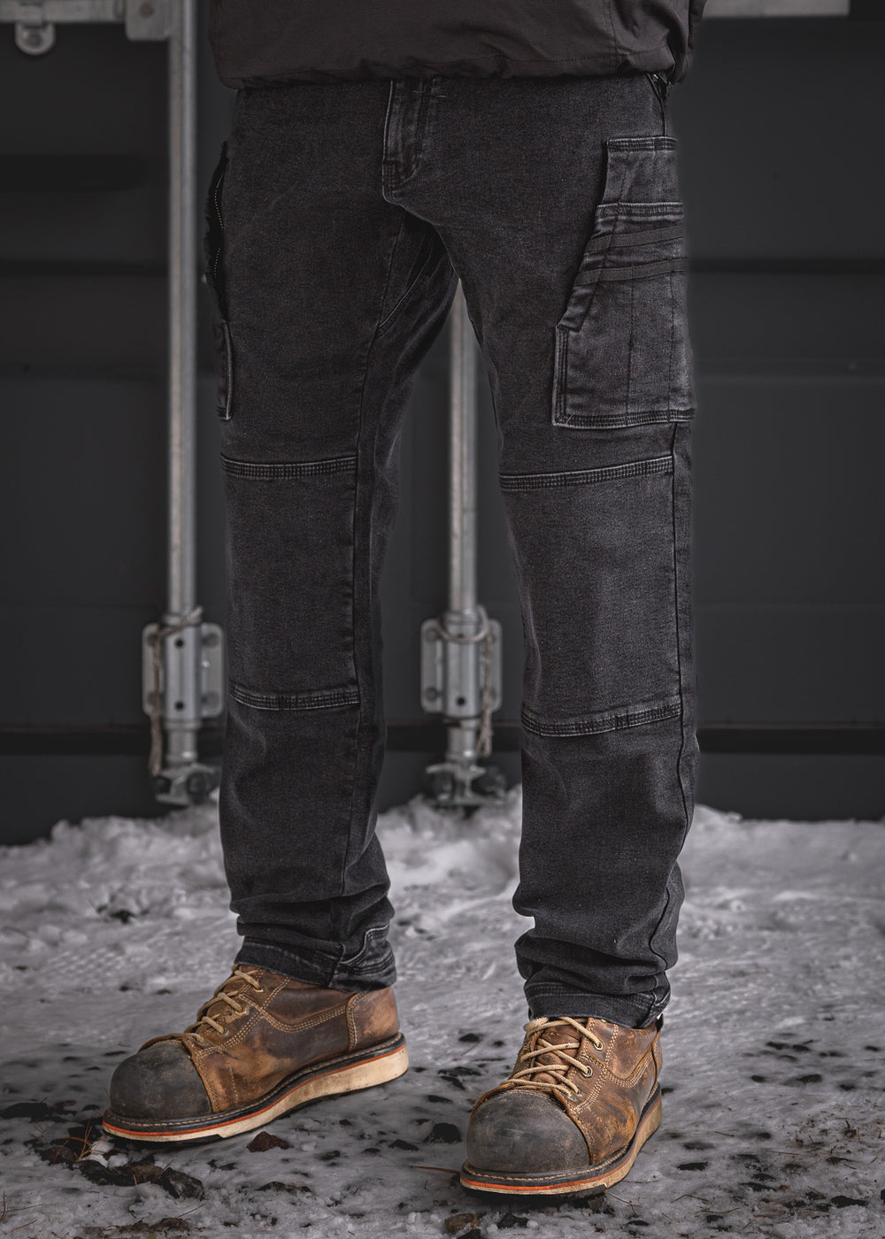 RX-1 Relaxed Work Jeans Stonewashed Black
