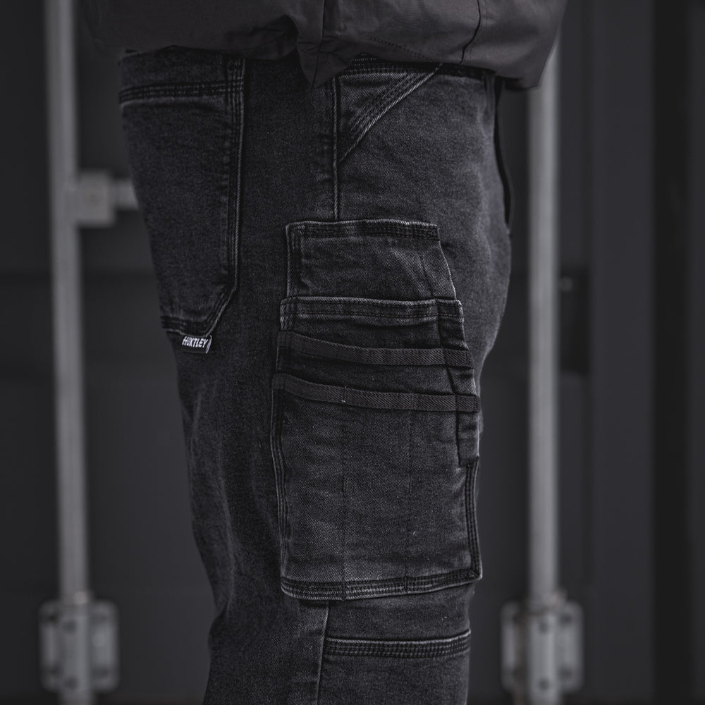 
                  
                    RX-1 Relaxed Work Jeans Stonewashed Black
                  
                