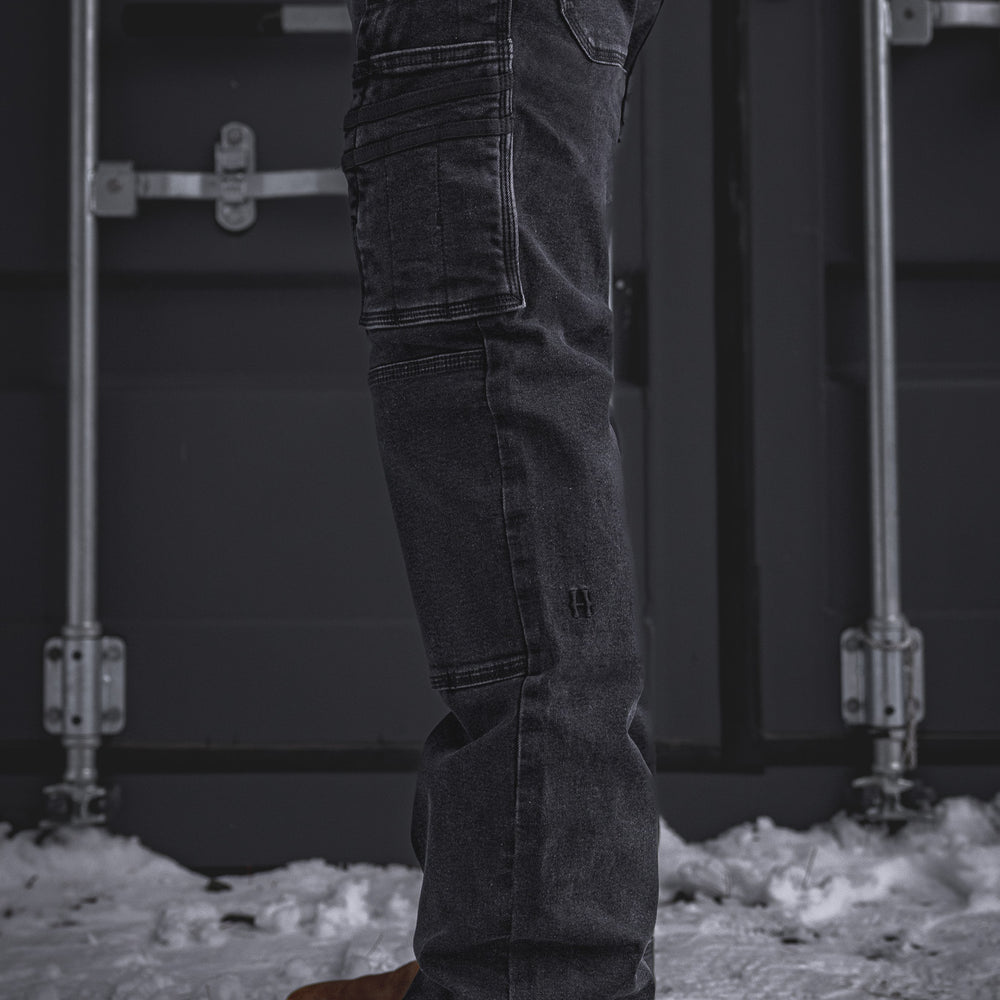 
                  
                    BX-1 Bootcut Work Jeans Stonewashed Black
                  
                