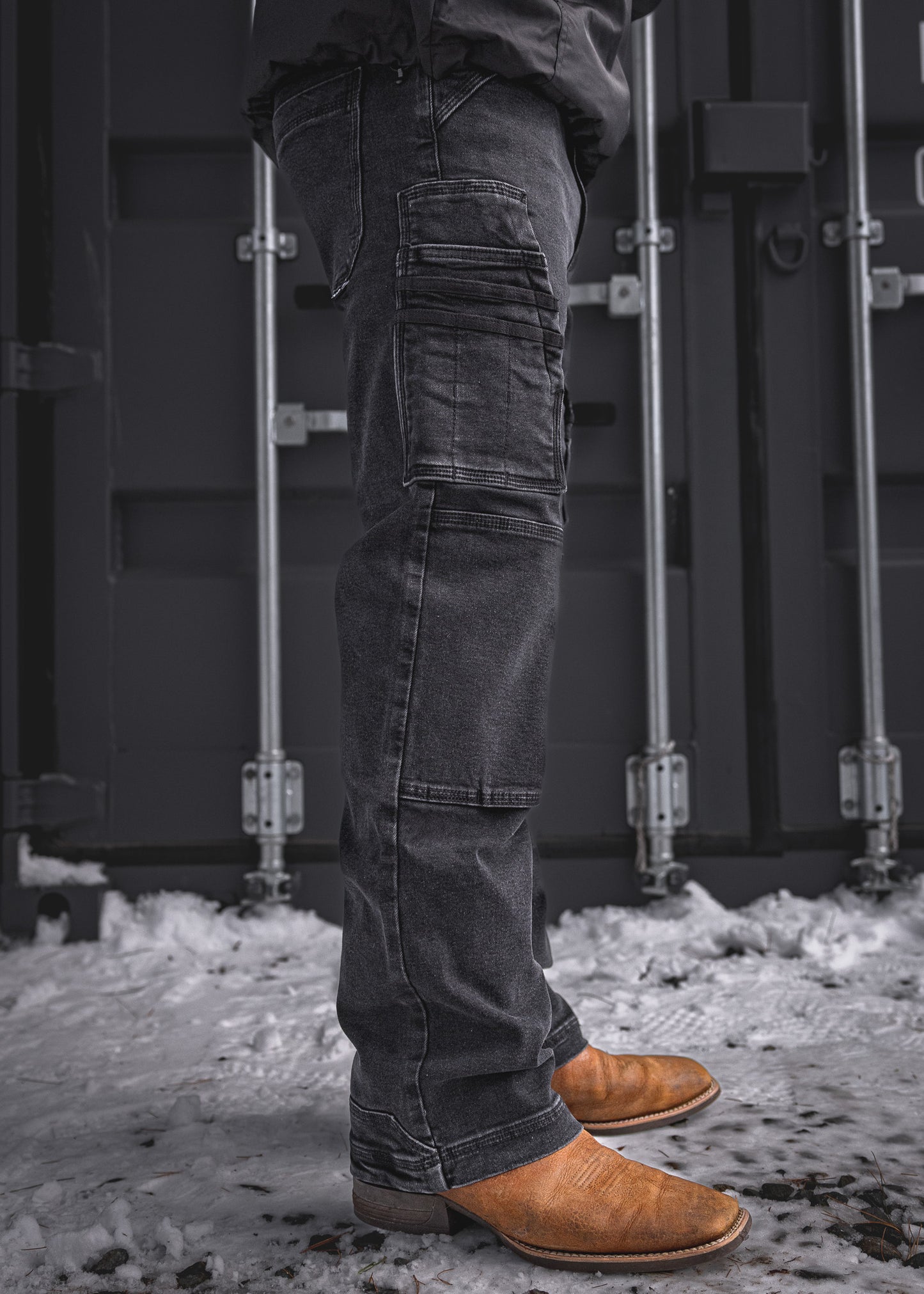 
                  
                    BX-1 Bootcut Work Jeans Stonewashed Black
                  
                