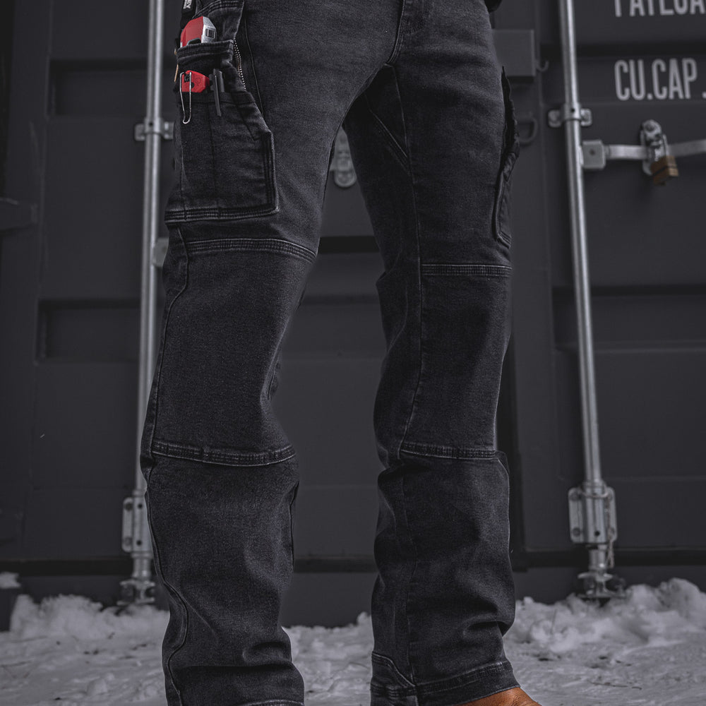 
                  
                    BX-1 Bootcut Work Jeans Stonewashed Black
                  
                