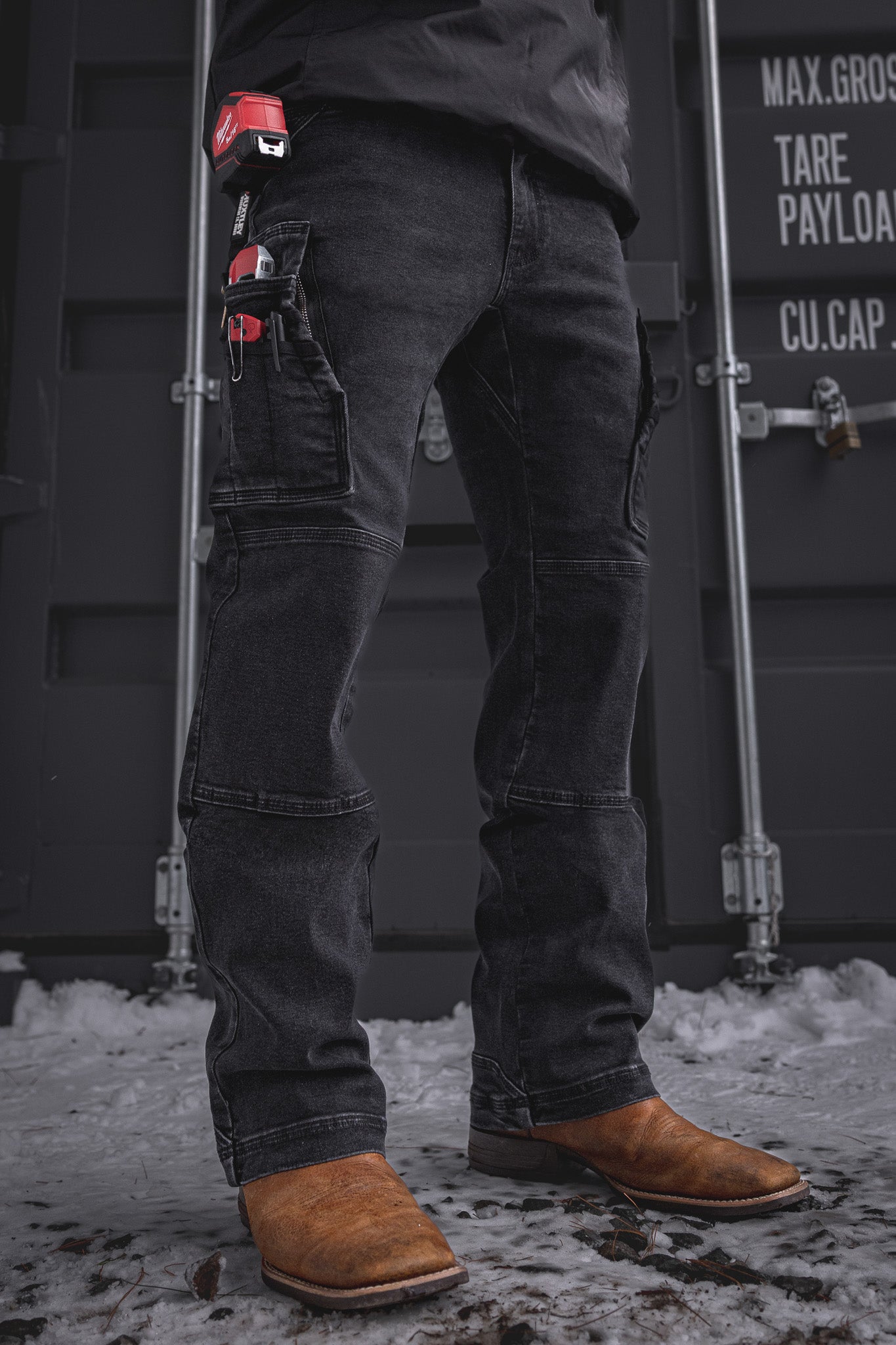 
                  
                    BX-1 Bootcut Work Jeans Stonewashed Black
                  
                