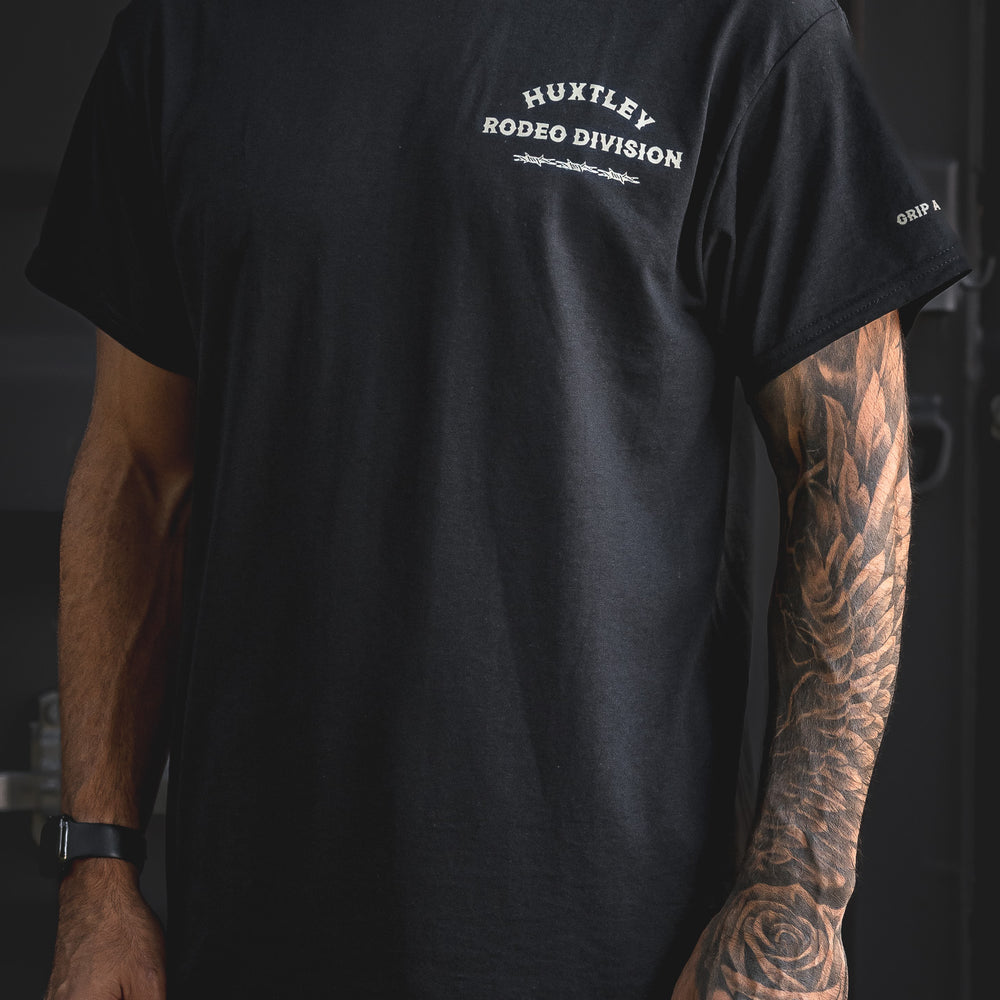 
                  
                    HX-891 "Rodeo Division" Tee Black/ Sand
                  
                