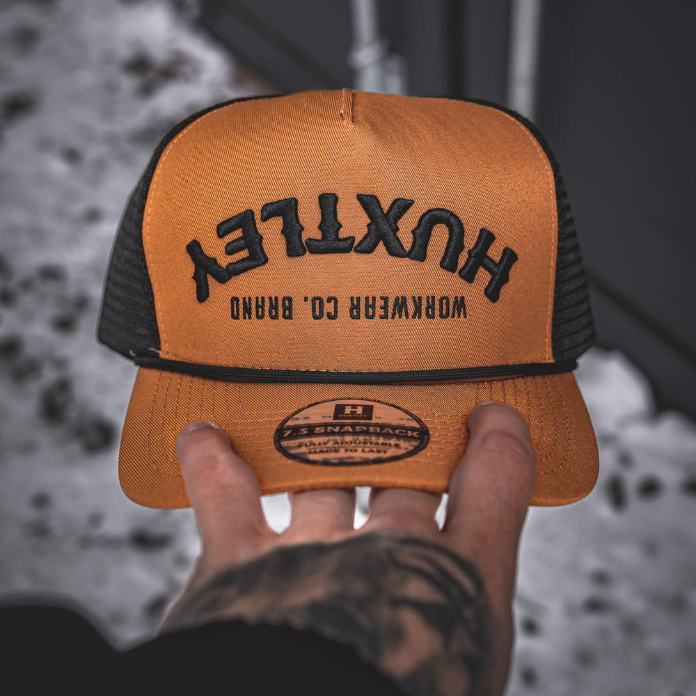 
                  
                    "Backdraft" Snapback Whiskey/ Black
                  
                