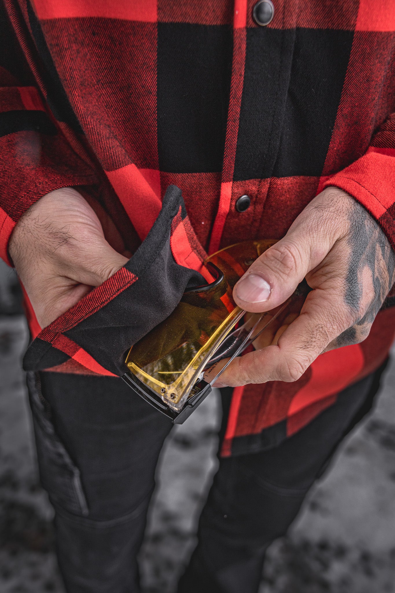 
                  
                    HD-57 Flex Flannel Vintage Red/ Black
                  
                