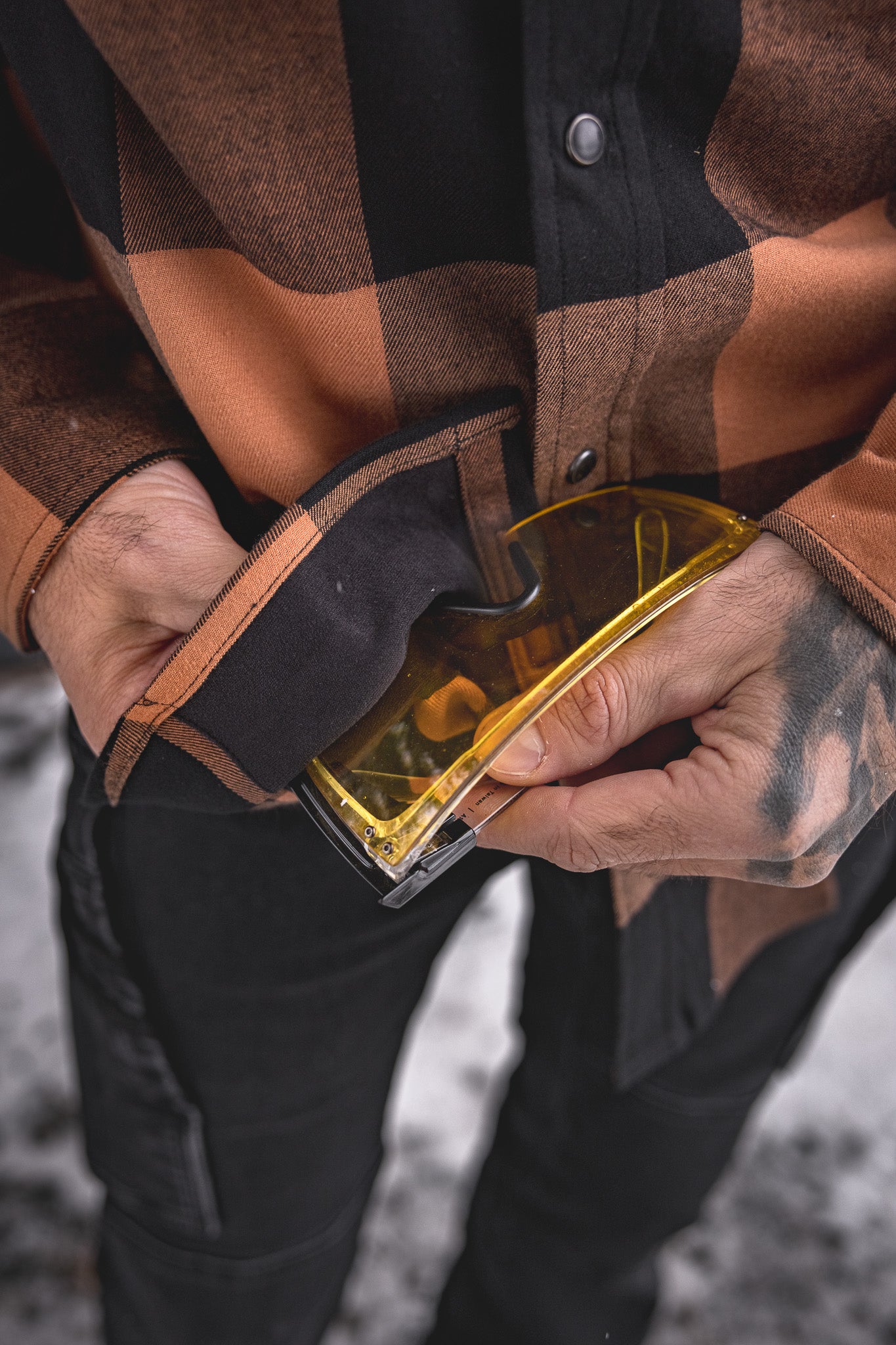
                  
                    HD-57 Flex Flannel Whiskey/ Black
                  
                