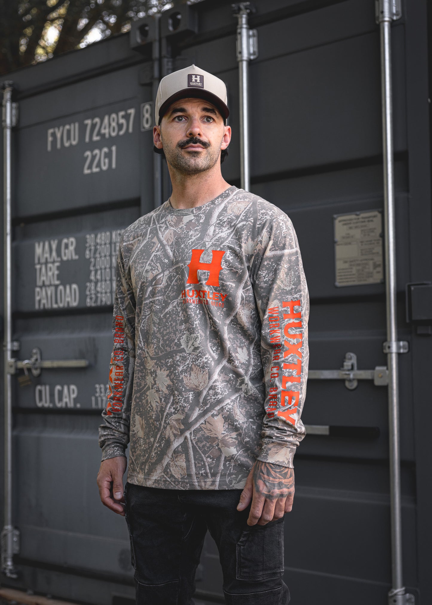 
                  
                    HX-226 "Full Print" L/S Tee Deadwood Camo/ Neon Orange
                  
                