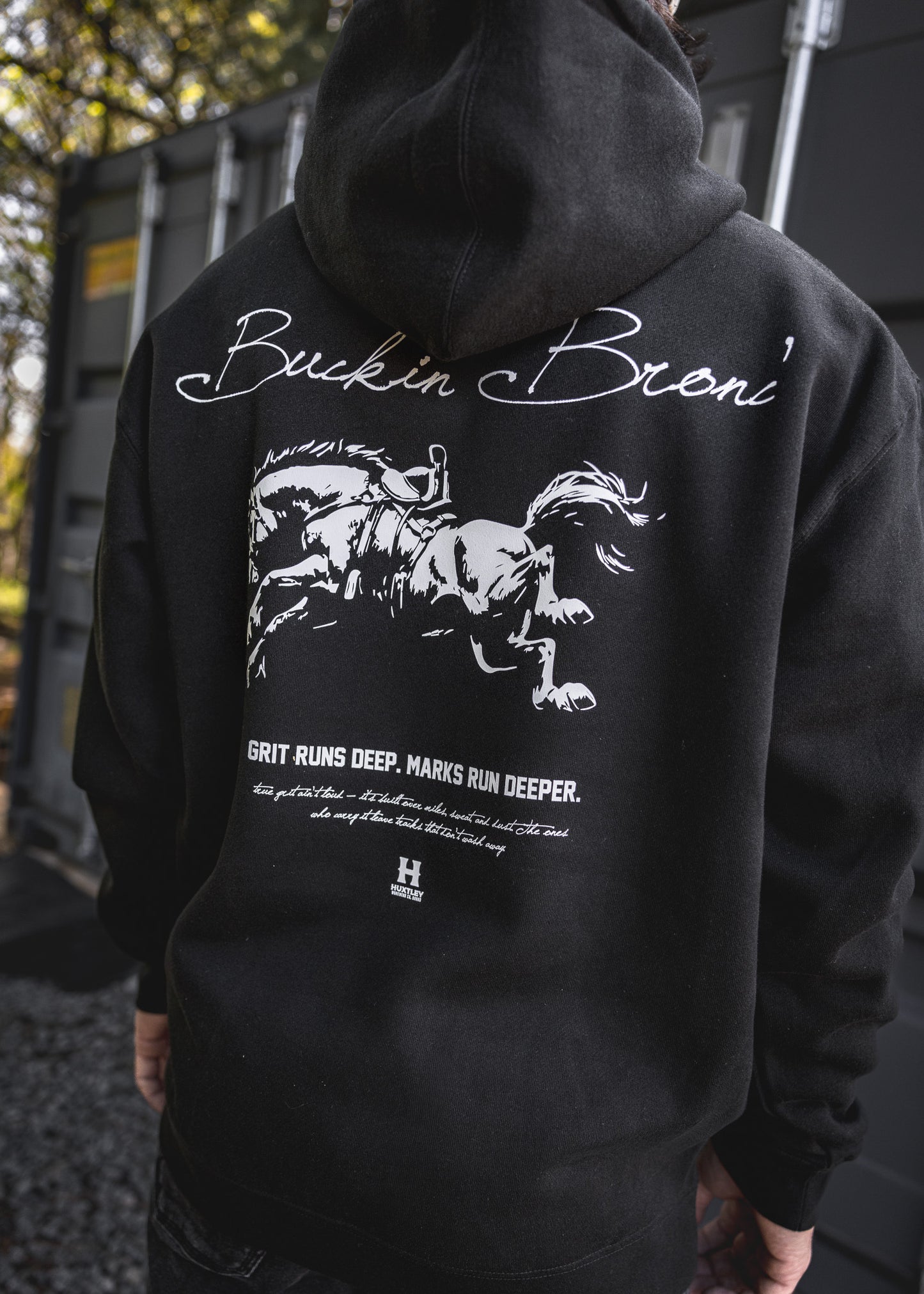
                  
                    HX-717 Heavyweight Hoodie "Buckin' Bronc" Black
                  
                