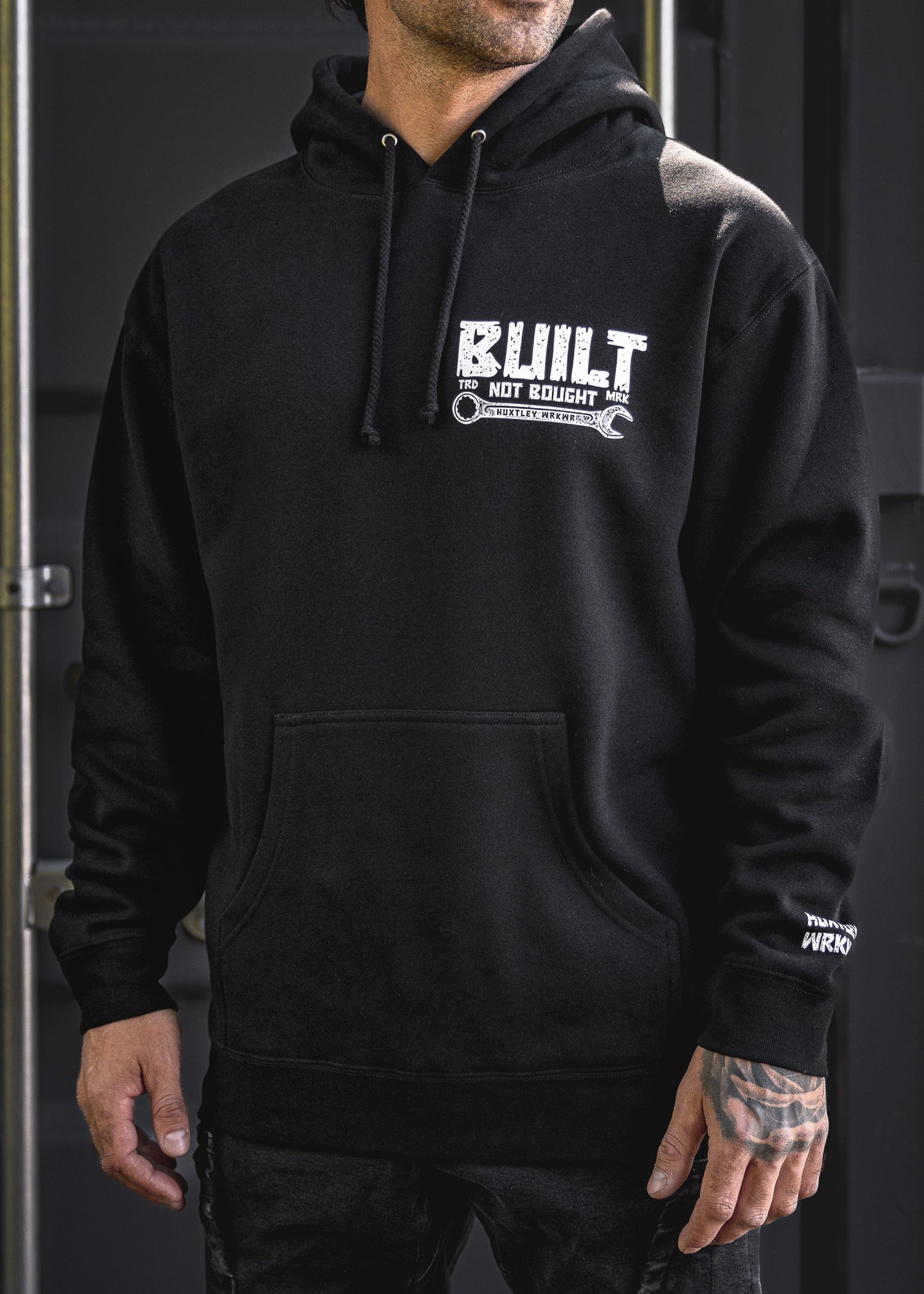 
                  
                    HX-717 Heavyweight Hoodie "Built Not Bought" Black
                  
                