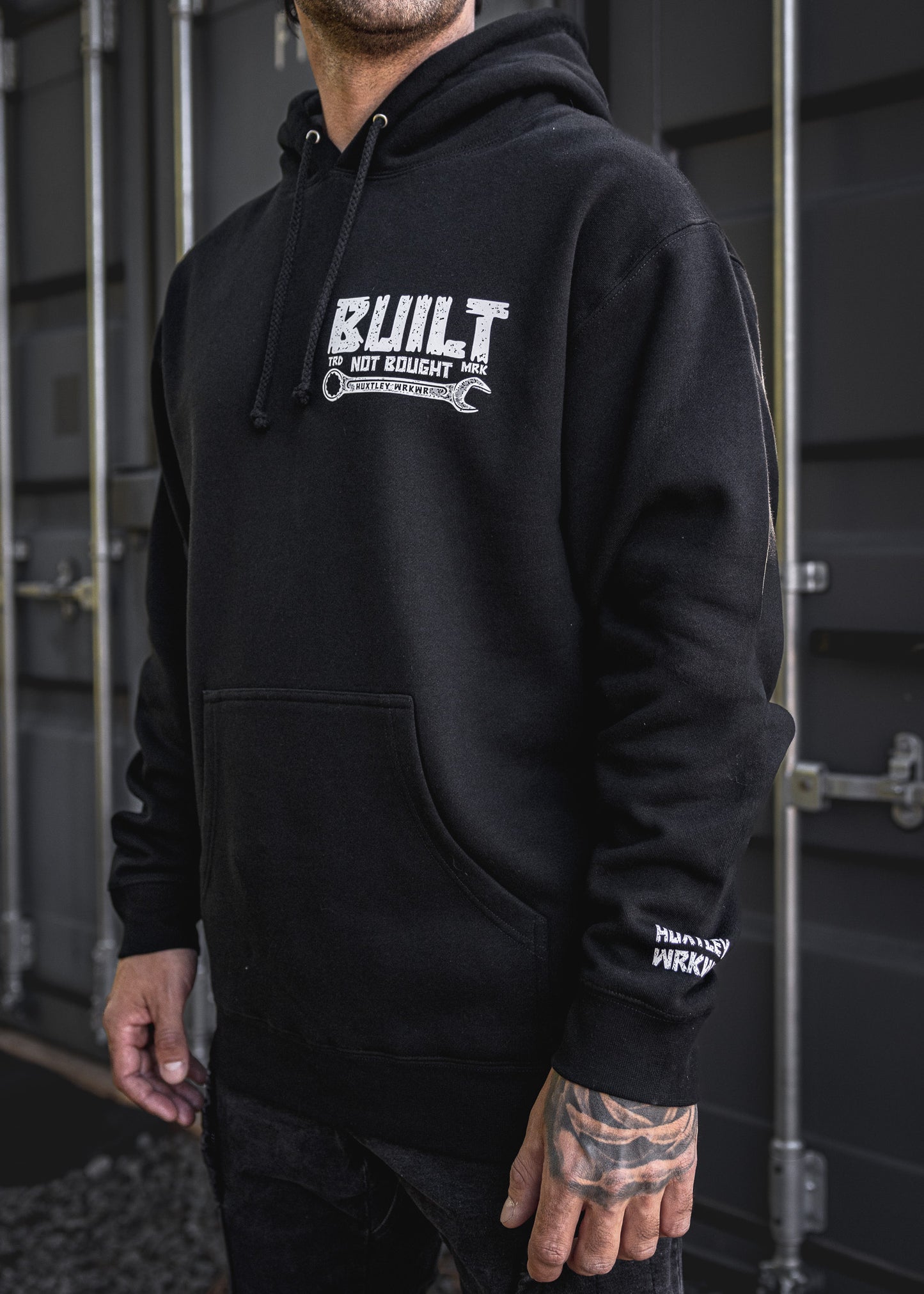 
                  
                    HX-717 Heavyweight Hoodie "Built Not Bought" Black
                  
                