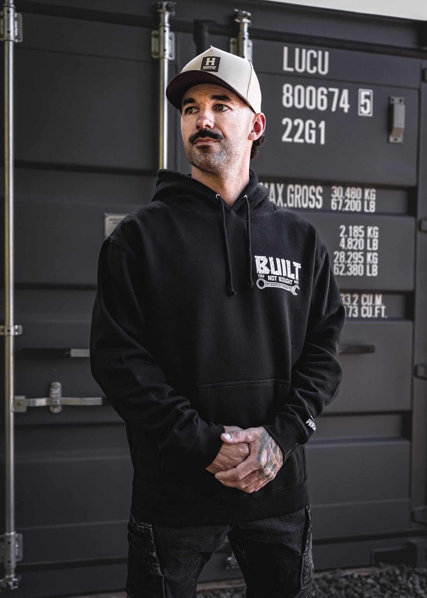 
                  
                    HX-717 Heavyweight Hoodie "Built Not Bought" Black
                  
                