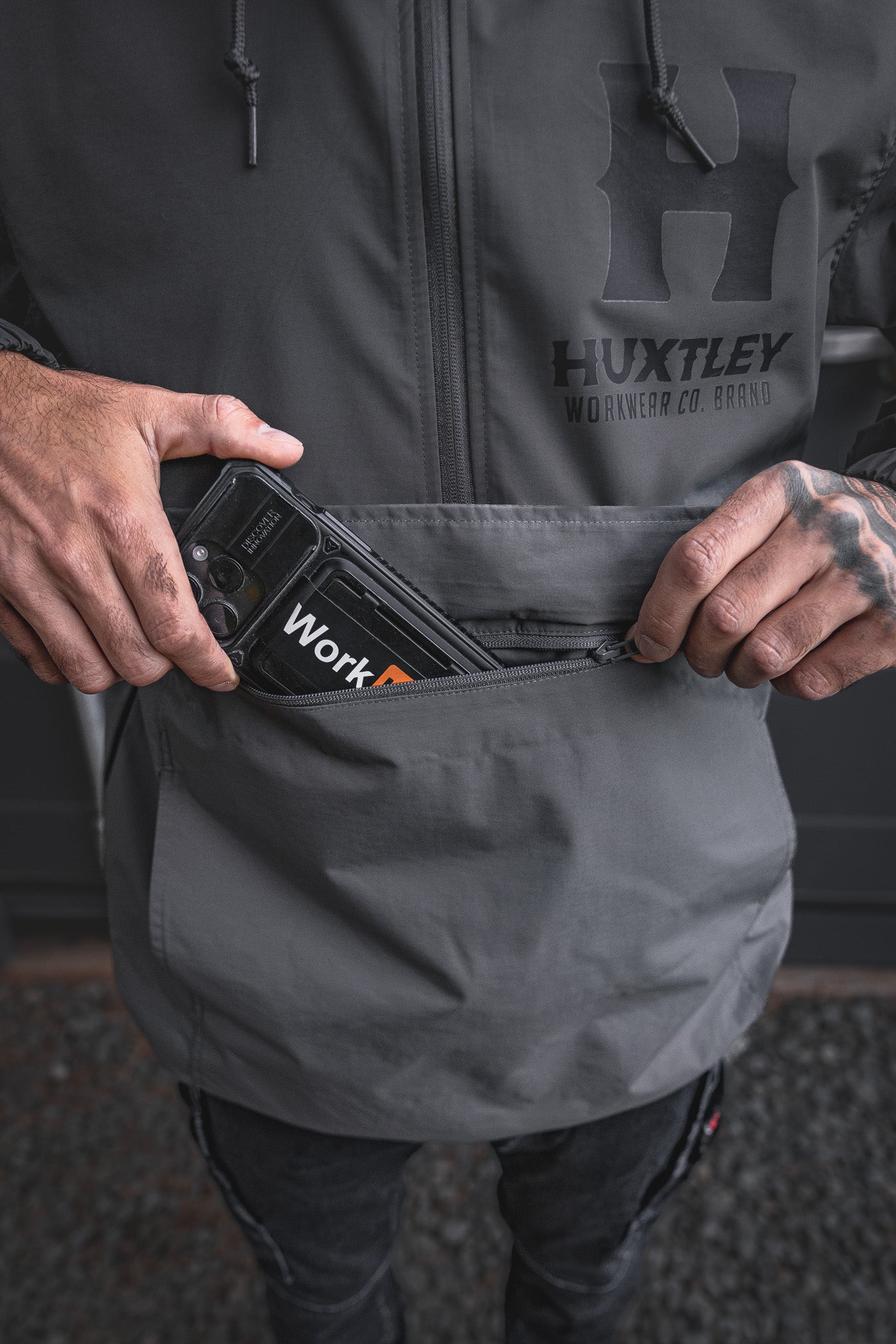 
                  
                    AK-245 Waterproof Anorak "Full Print" Gunmetal
                  
                