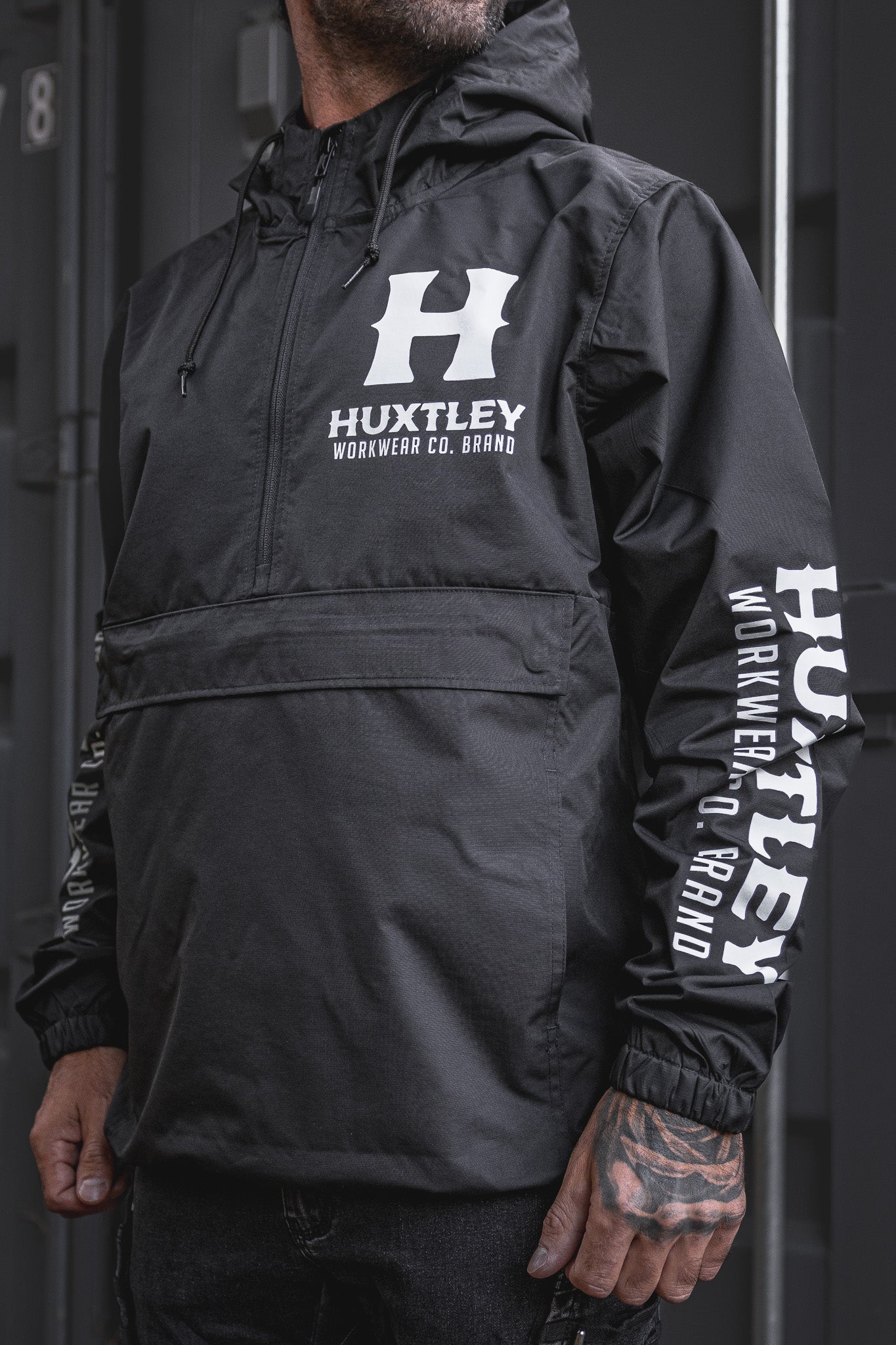 
                  
                    AK-245 Waterproof Anorak "Full Print" Black/ White
                  
                