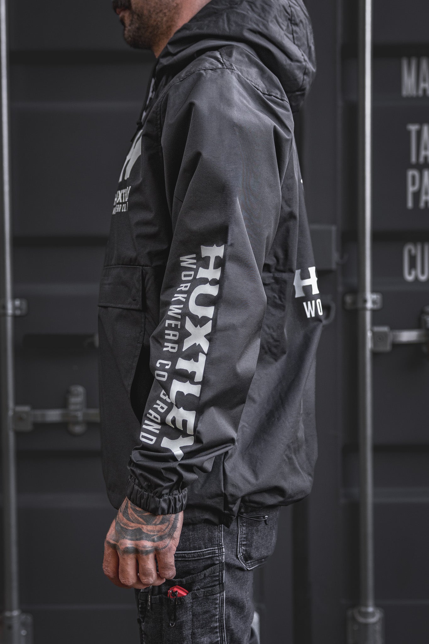 
                  
                    AK-245 Waterproof Anorak "Full Print" Black/ White
                  
                