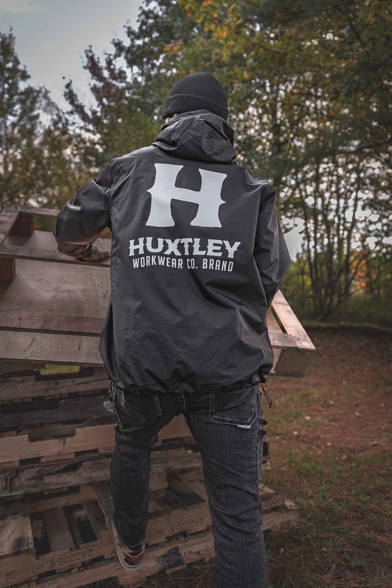 
                  
                    AK-245 Waterproof Anorak "Full Print" Black/ White
                  
                