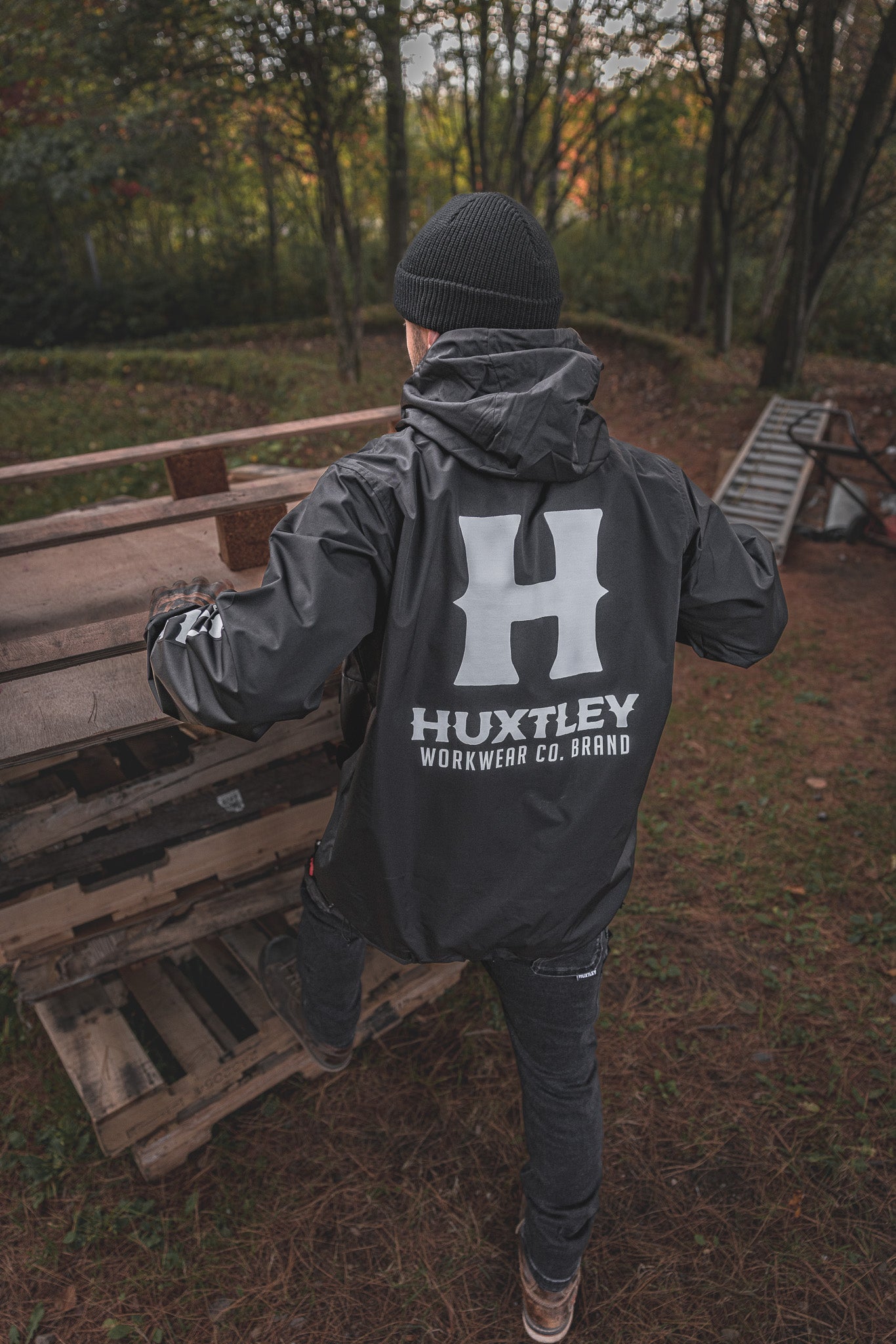 
                  
                    AK-245 Waterproof Anorak "Full Print" Black/ White
                  
                