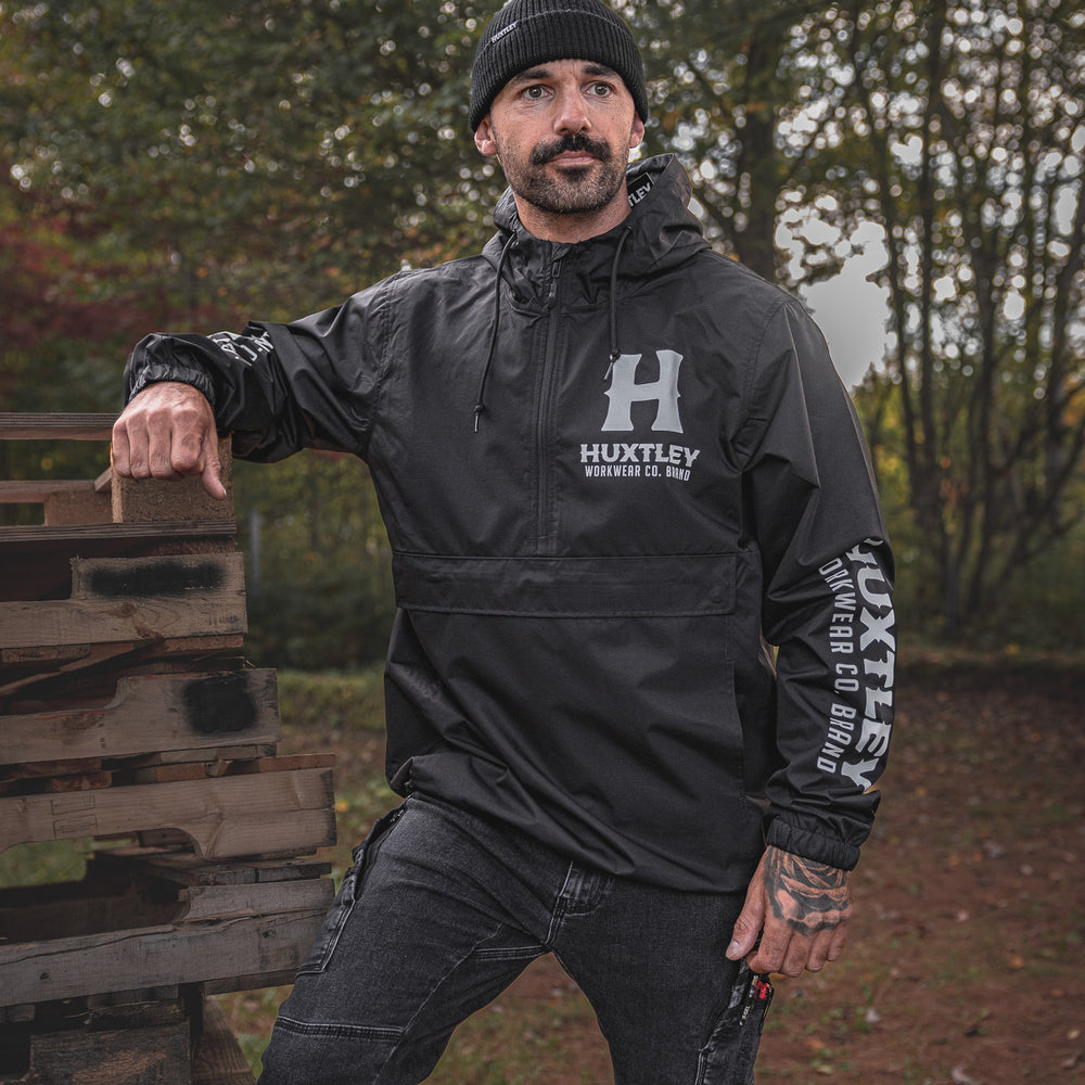 
                  
                    AK-245 Waterproof Anorak "Full Print" Black/ White
                  
                