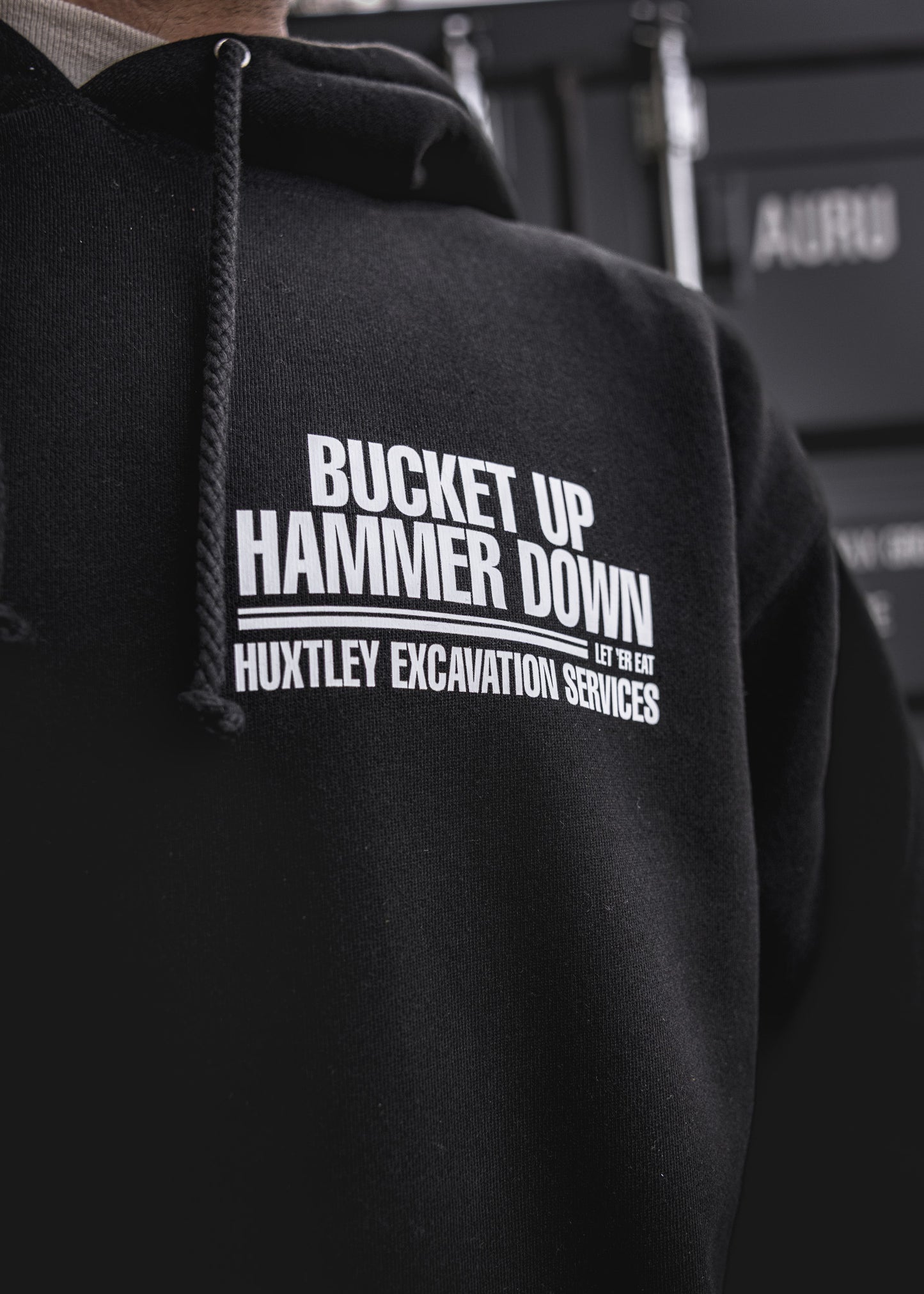
                  
                    HX-717 Heavyweight Hoodie "Bucket Up Hammer Down" Black
                  
                