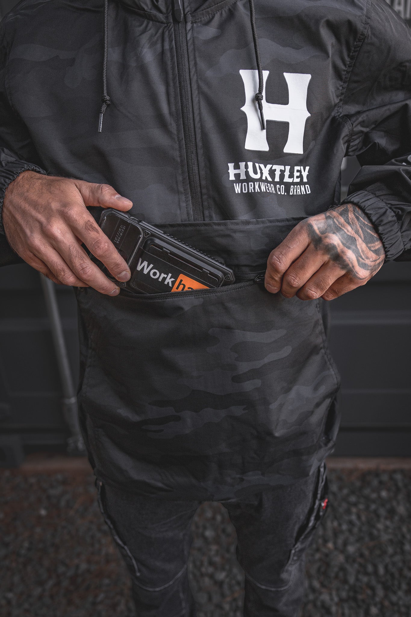 
                  
                    AK-245 Waterproof Anorak "Full Print" Black Camo
                  
                