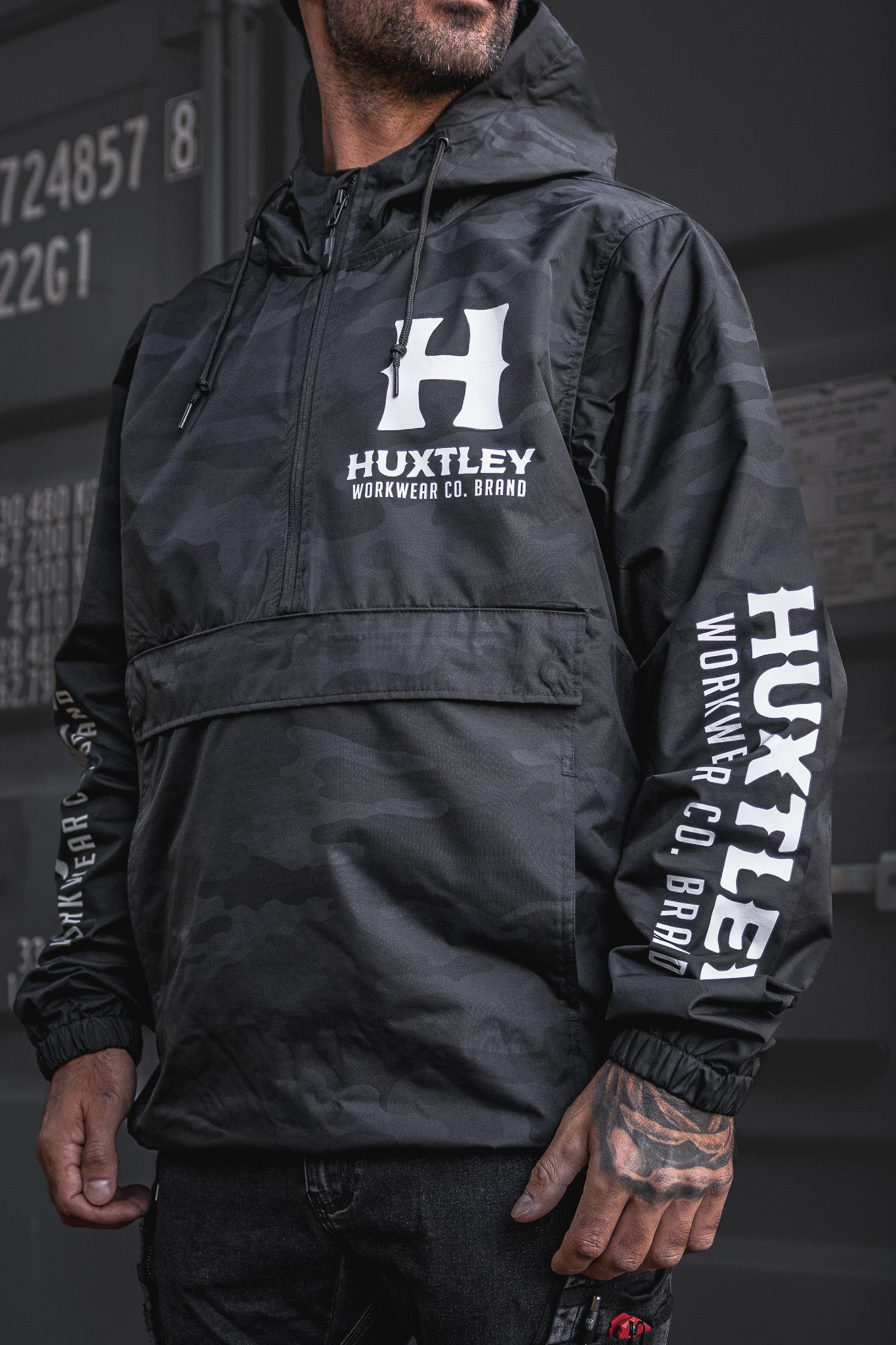 
                  
                    AK-245 Waterproof Anorak "Full Print" Black Camo
                  
                