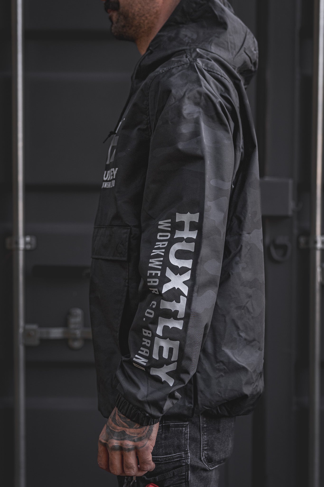 
                  
                    AK-245 Waterproof Anorak "Full Print" Black Camo
                  
                