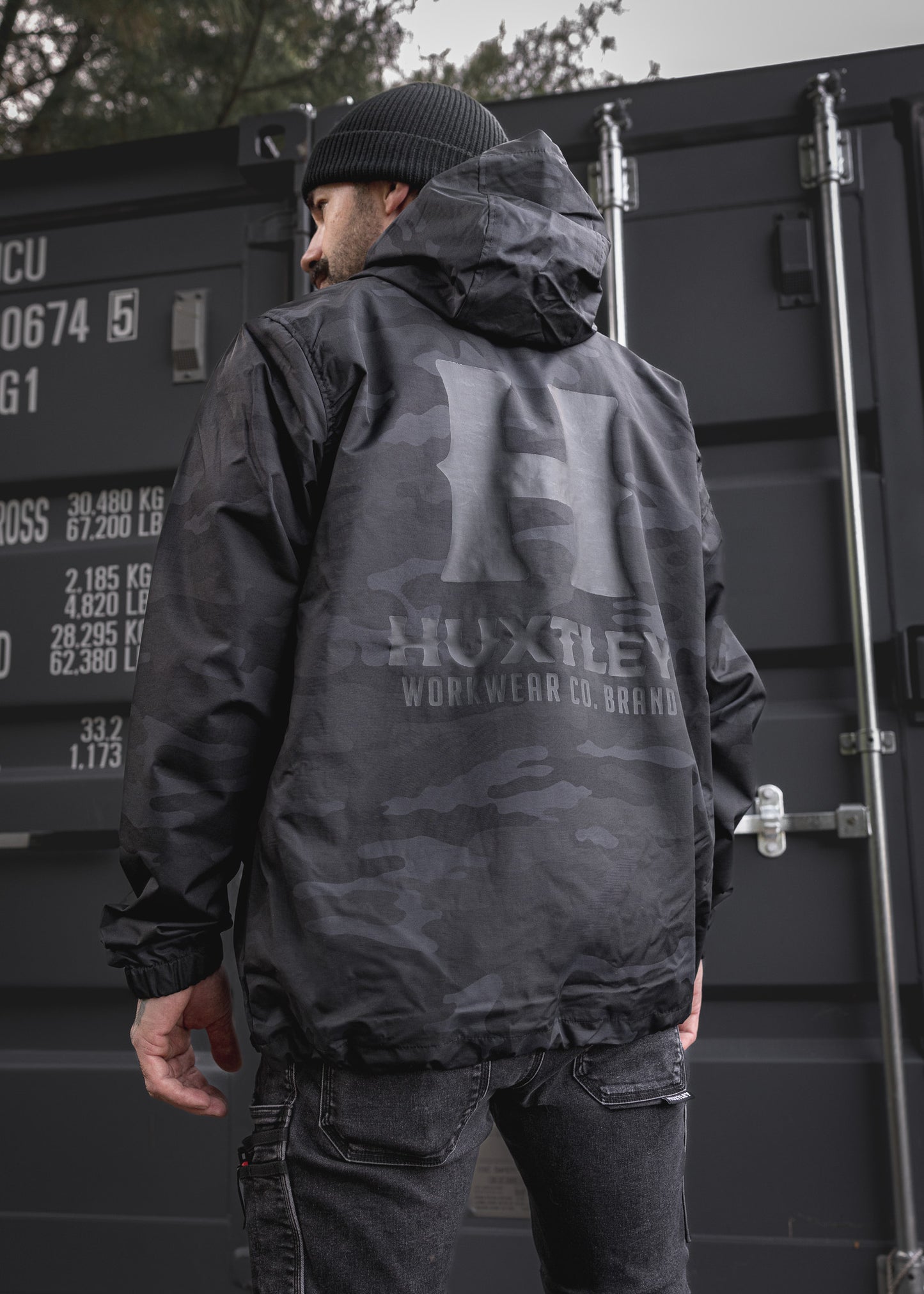 
                  
                    AK-245 Waterproof Anorak "Full Print" Black Camo/ Black
                  
                