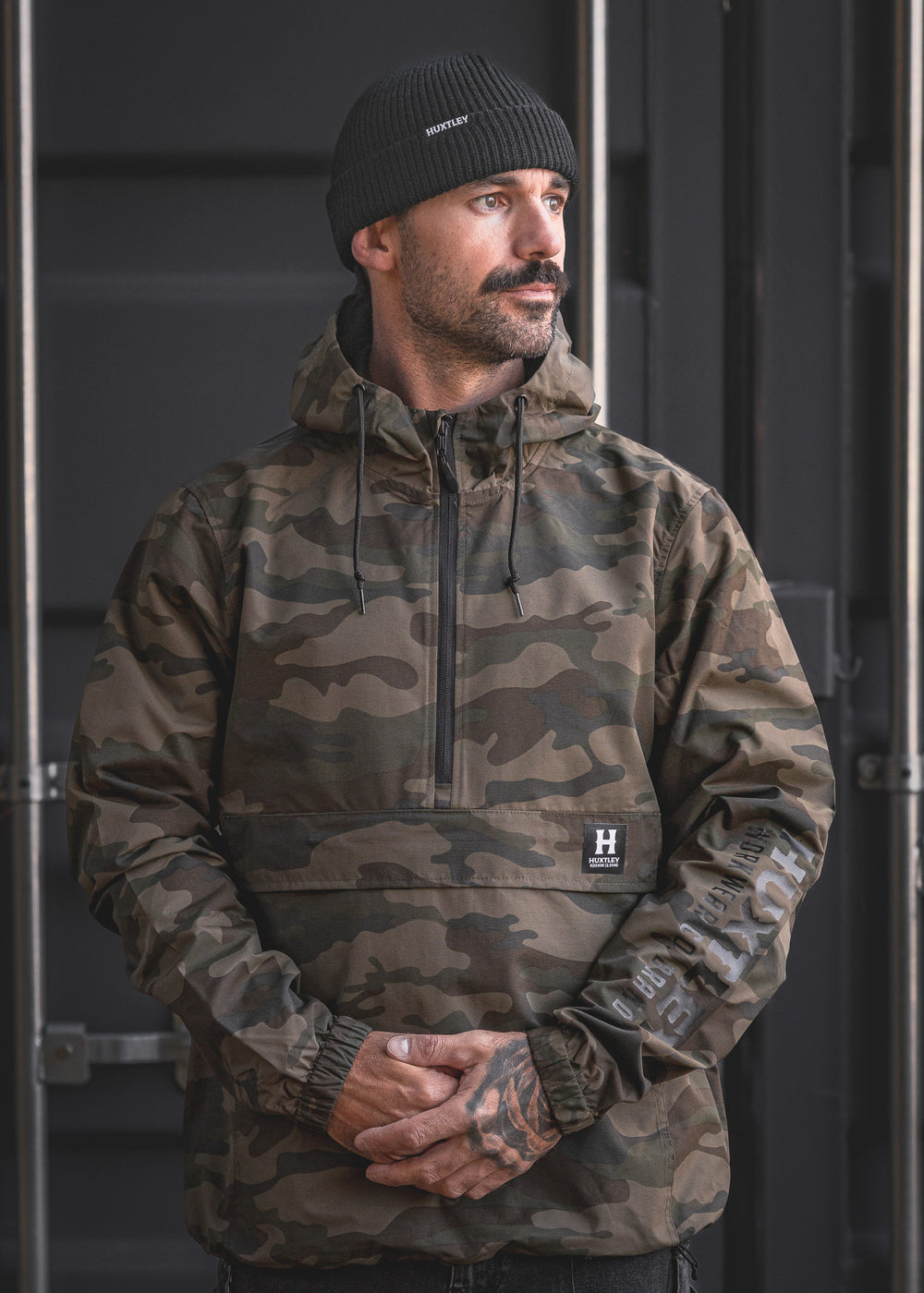 AK-245 Waterproof Anorak Woodland Camo