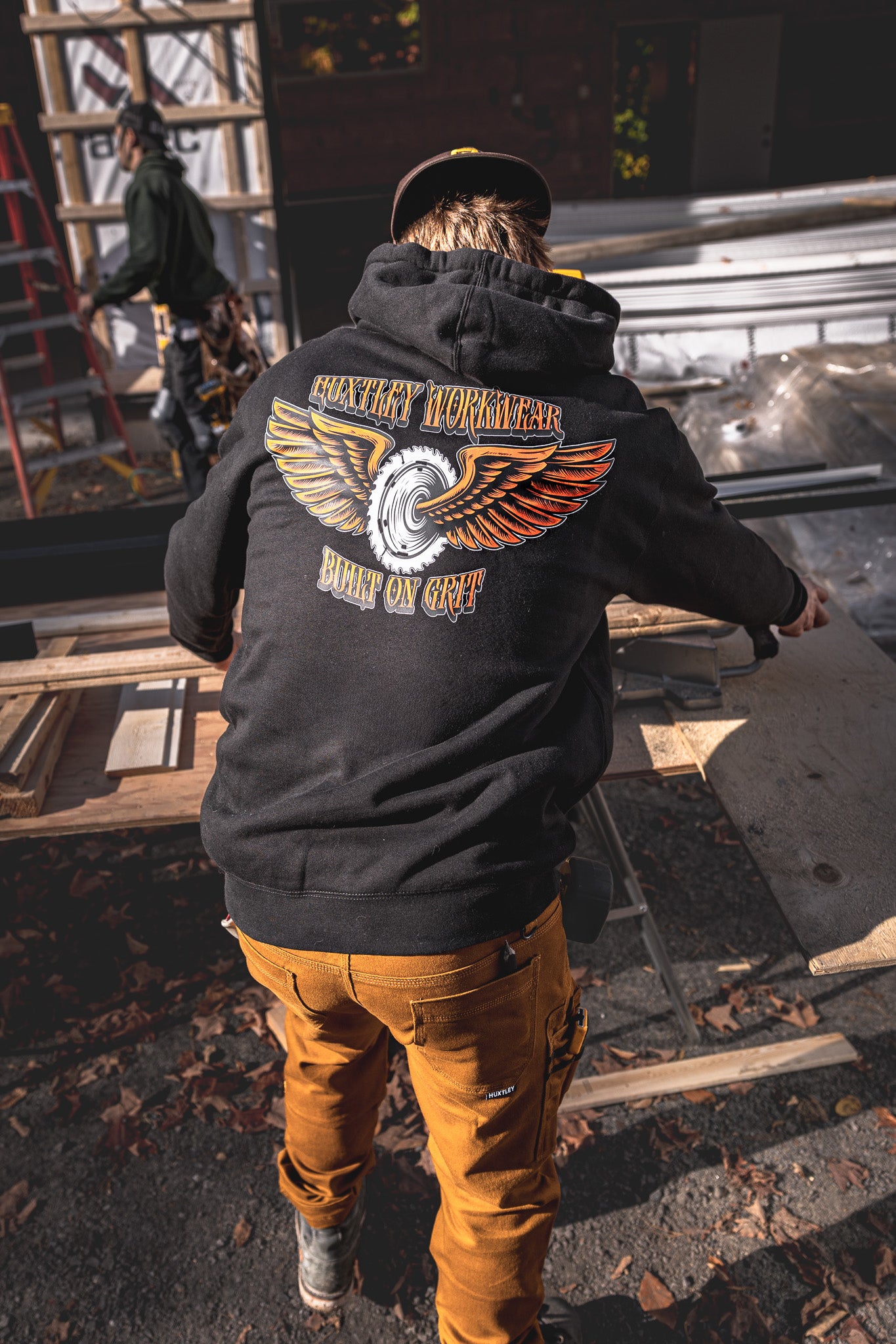 
                  
                    HX-717 Heavyweight Hoodie "Built On Grit"
                  
                
