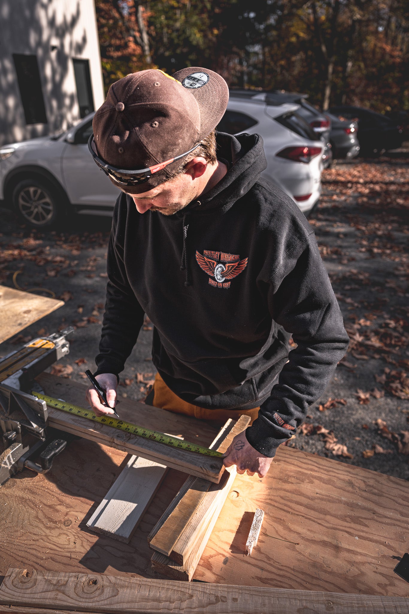 
                  
                    HX-717 Heavyweight Hoodie "Built On Grit"
                  
                