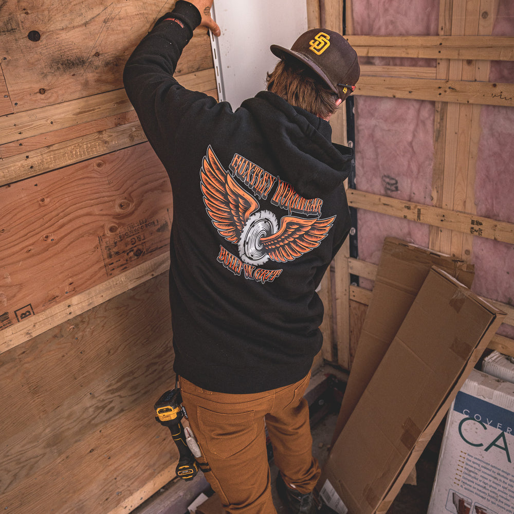 
                  
                    HX-717 Heavyweight Hoodie "Built On Grit"
                  
                