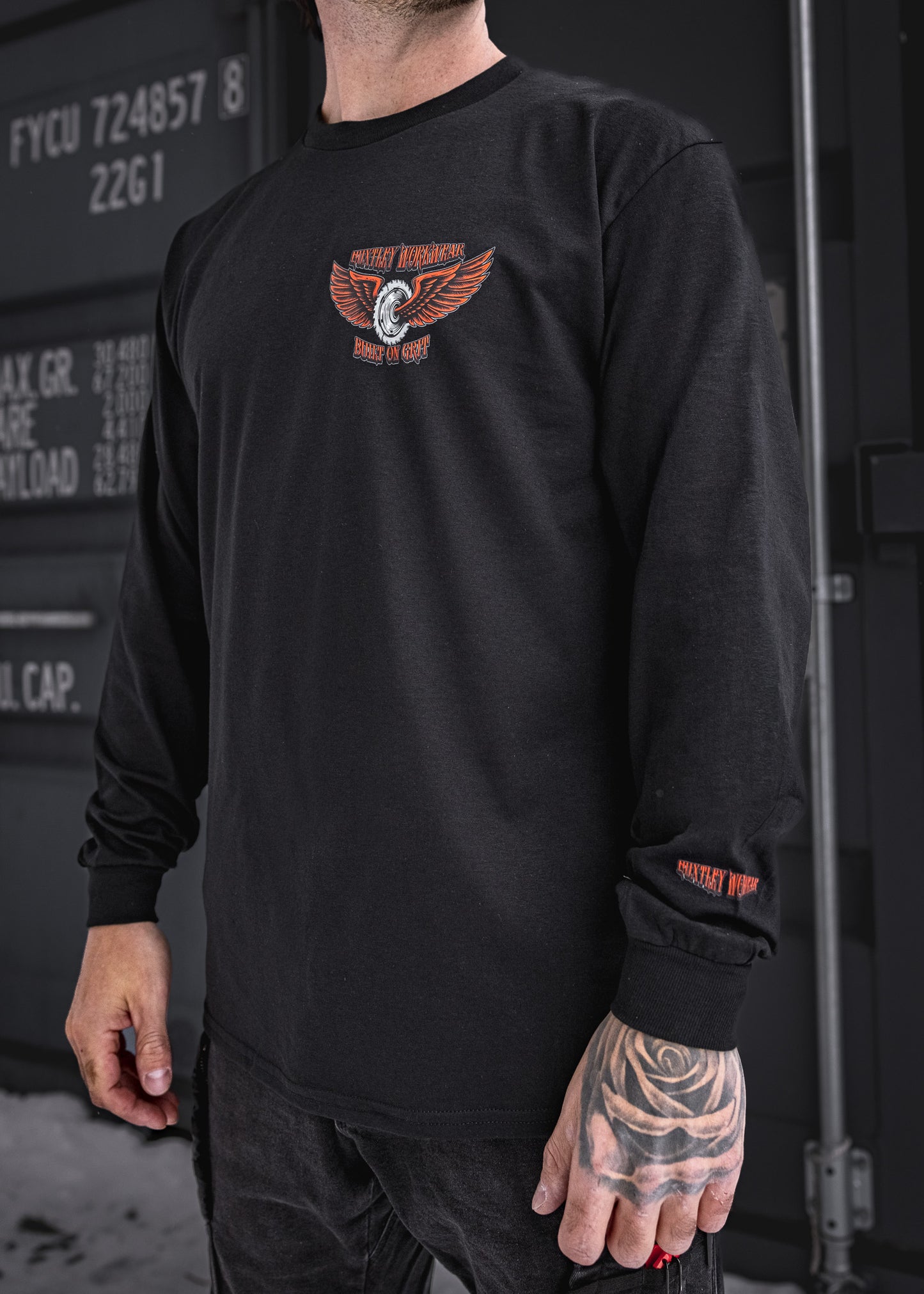 
                  
                    HX-226 "Built On Grit" L/S Tee
                  
                