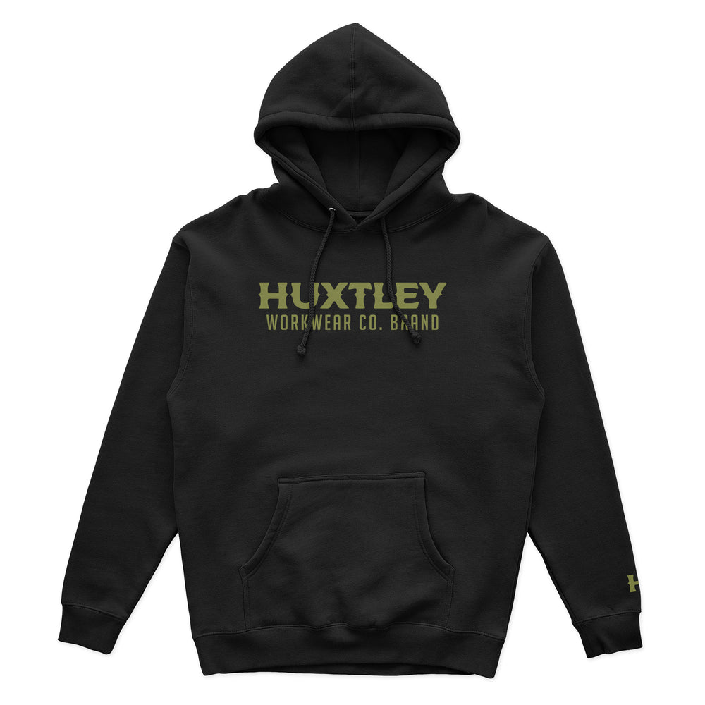 HX-717 Heavyweight Hoodie Black/ Olive