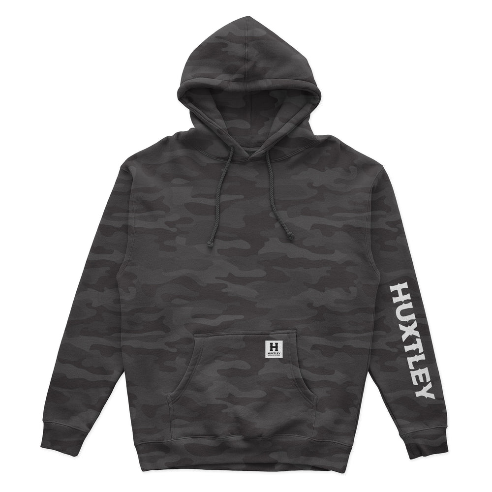 HX-717 Heavyweight Hoodie Black Camo