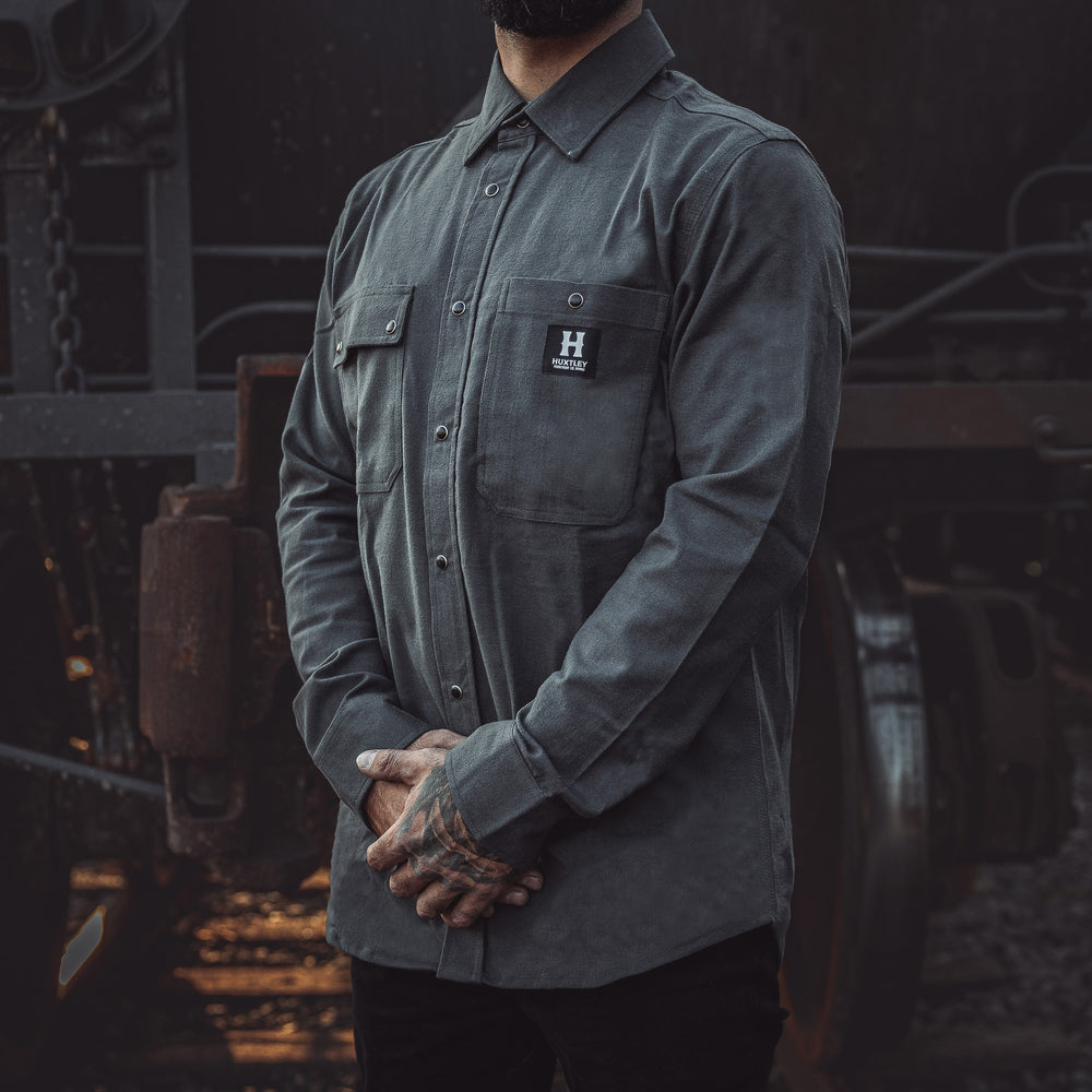 HD-57 Flex Flannel Gunmetal