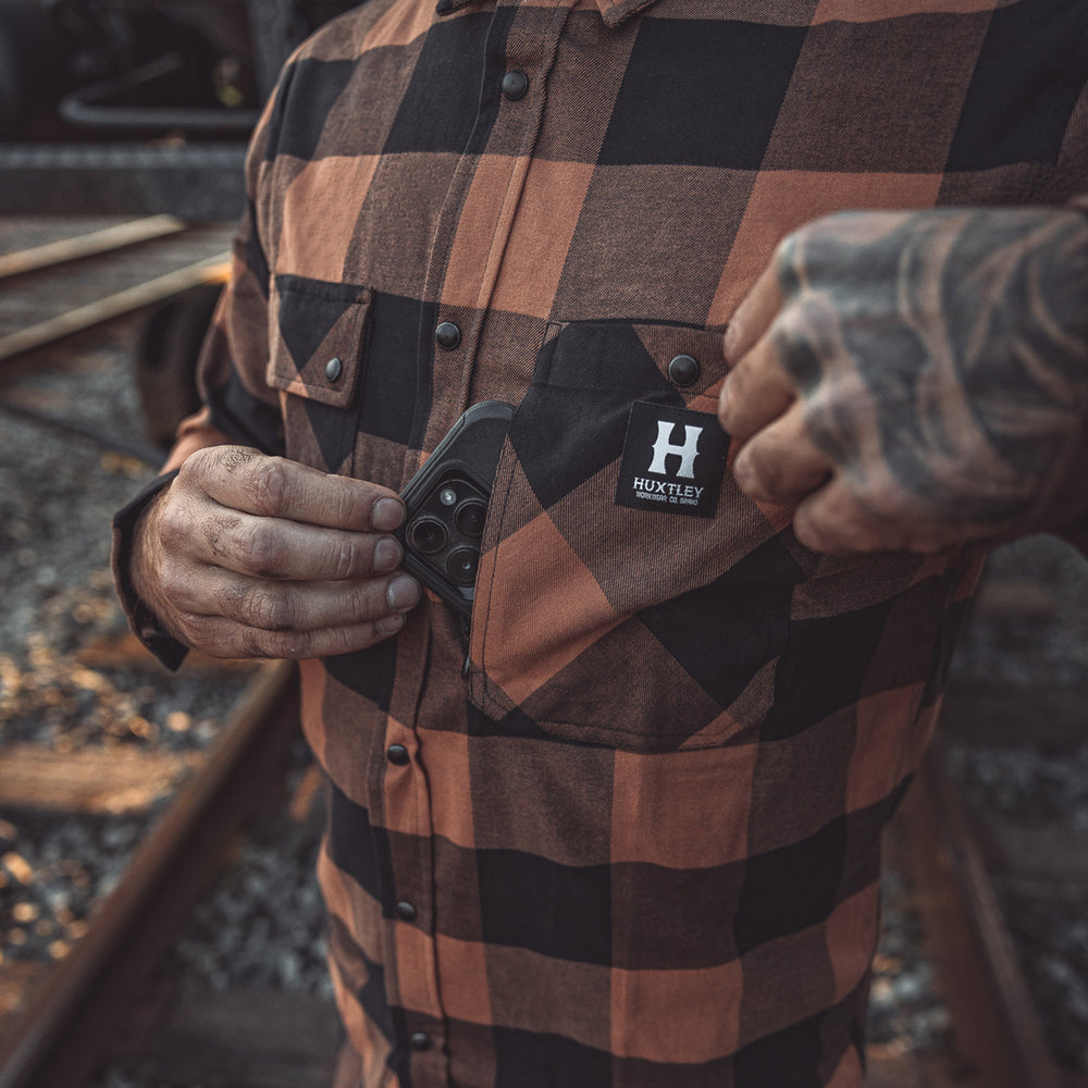 
                  
                    HD-57 Flex Flannel Whiskey/ Black
                  
                