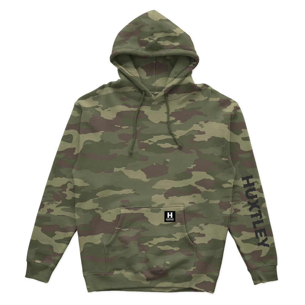 HX-717 Heavyweight Hoodie Woodland Camo