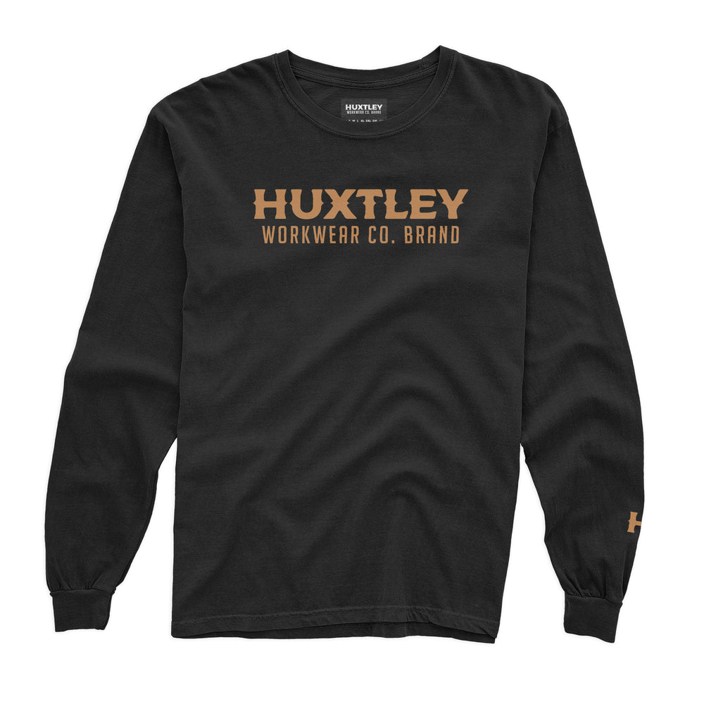 HX-226 L/S Tee Black/ Whiskey