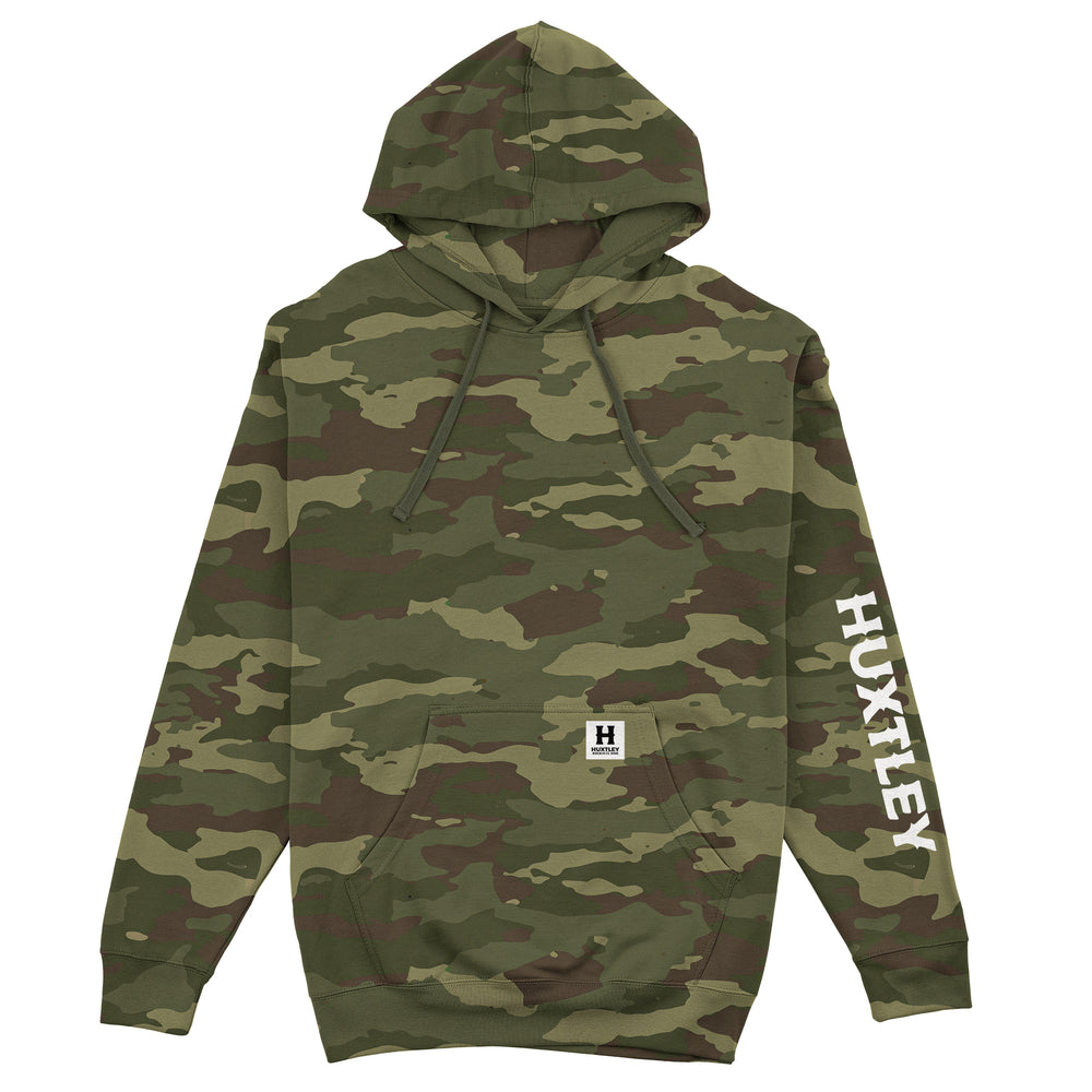 HX-717 Midweight Hoodie Woodland Camo