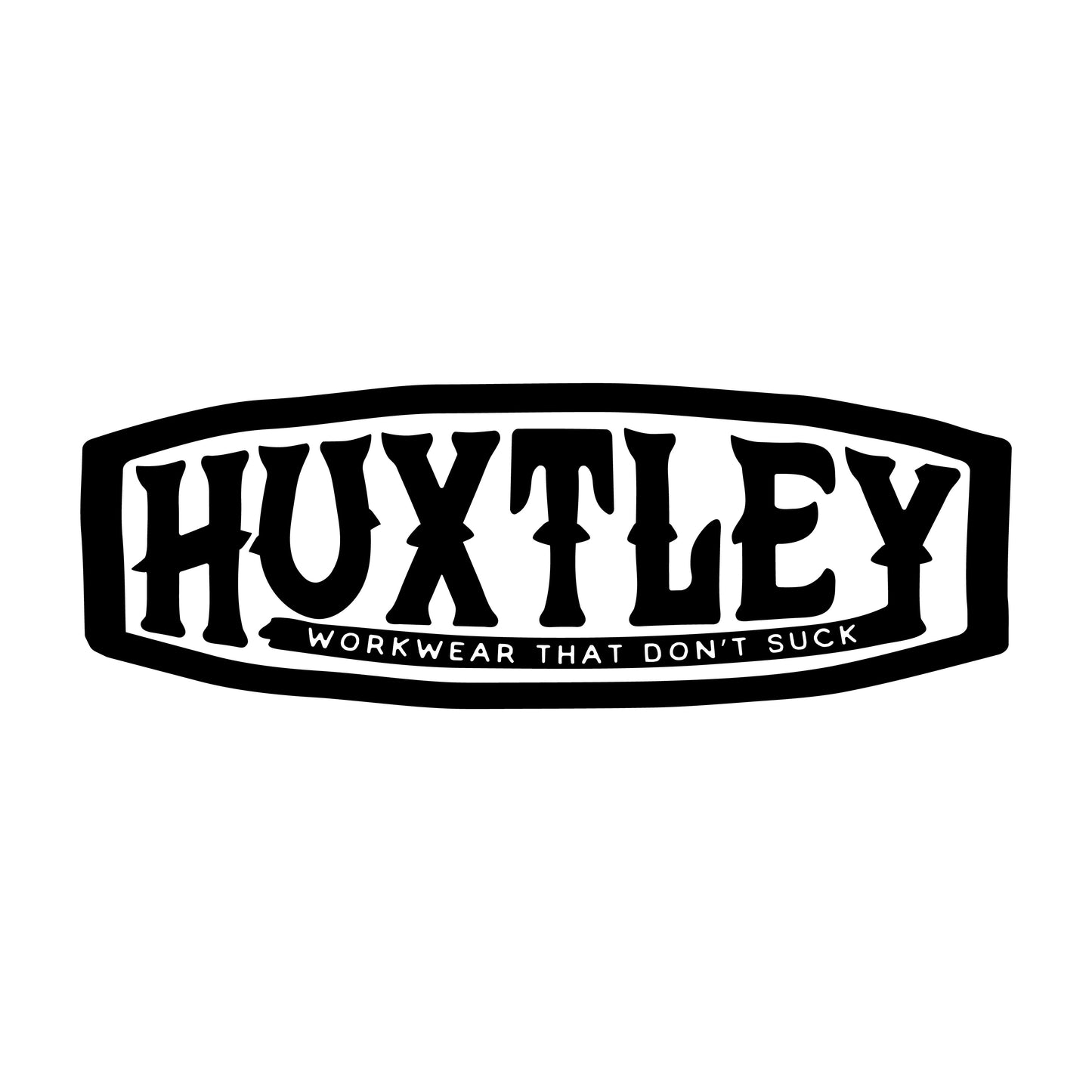 Huxtley Workwear Co. WTDS Sticker Black